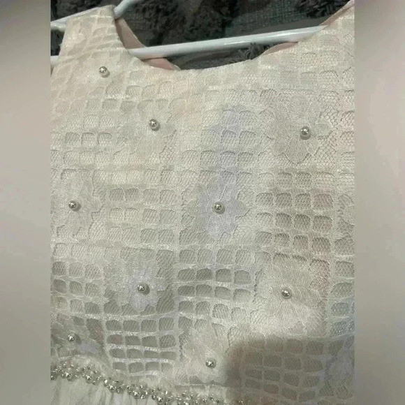 GIRLS PINK LACE DRESS PRINCESS DRESS SIZE 10 like new - Picture 6 of 10